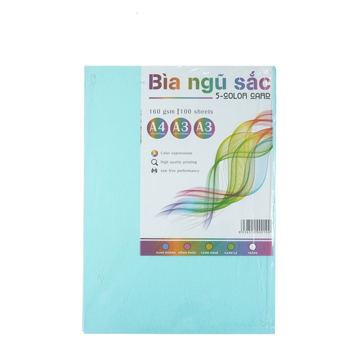 Bìa màu a3 ngũ sắc